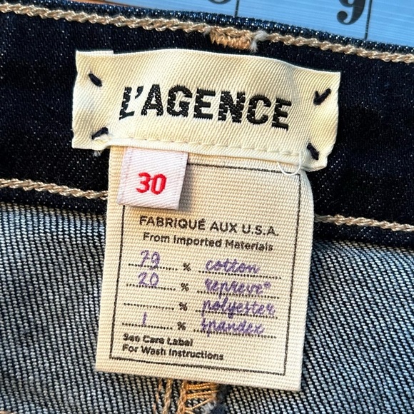 NWT L’Agence Margot High Rise Skinny Jean in Bleu 30 - Picture 9 of 12